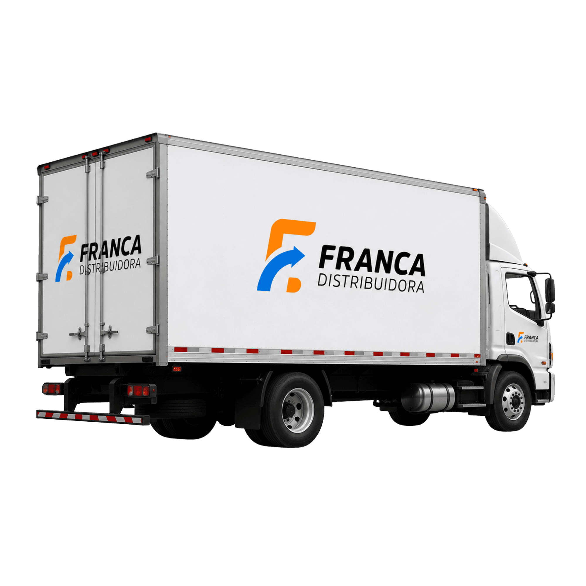 Camión de Franca Distribuidora para entrega y abastecimiento